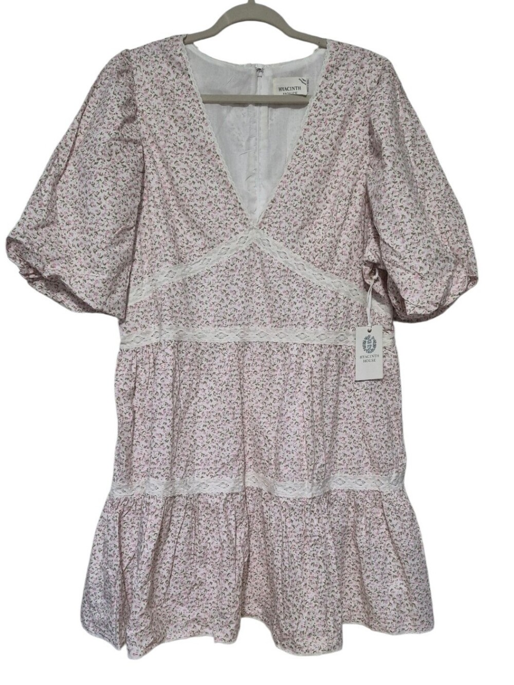 Hyacinth House by Tuckernuck Floral Lace Tiered Dress XXL NWT